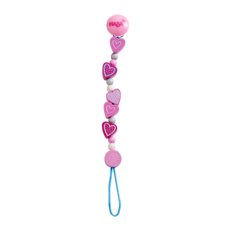 Haba Pacifier Chain Star-Studded Hearts